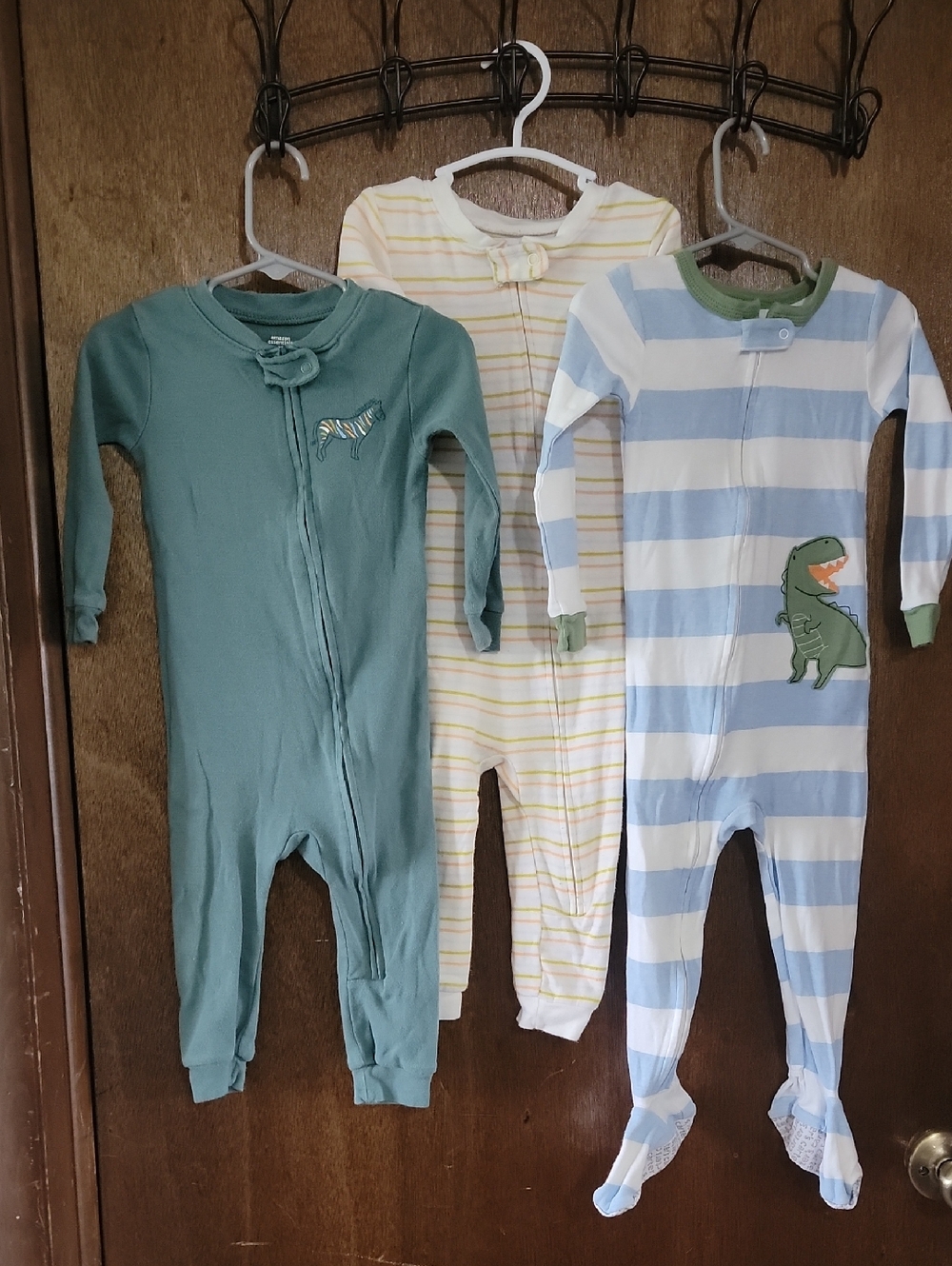 Carter's/Amazon Essentials Toddler One Piece Pajamas-3 Pack